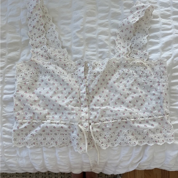 Sezane Nouri Top Mili Print - Size 4 - Picture 4 of 6